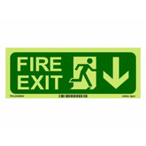 PH-LUM. FIRE EXIT DOWN ARROW